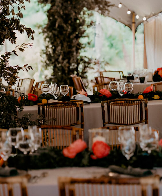 Decoración de mesas para Bodas